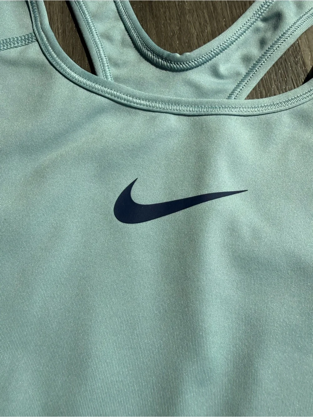 Nike Women’s Light Blue Racerback Sports BraTop